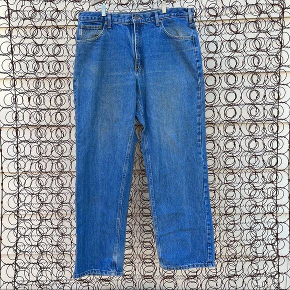 Carhartt Loose Fit Denim Jeans 38x34 B167 DST - Picture 2 of 5